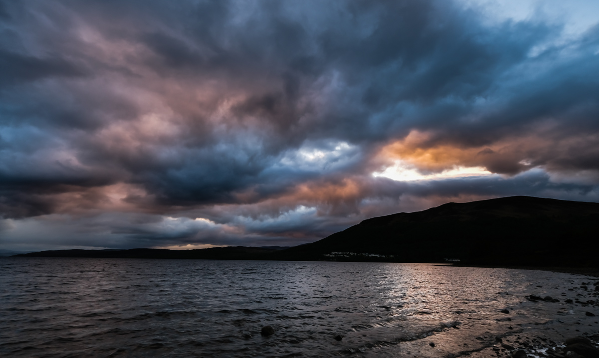 diario di viaggio in scozia in camper nuvole tramonto