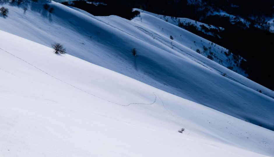 monte san primo sentiero ciaspole neve