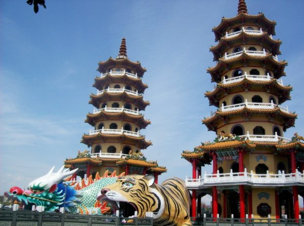 taiwan pagoda drago e tigre