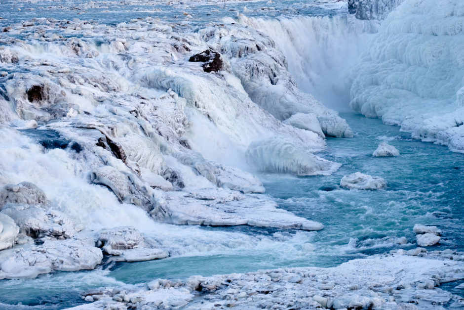 viaggio in Islanda Gullfoss inverno