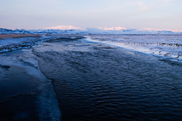 viaggio in Islanda fiume gelato